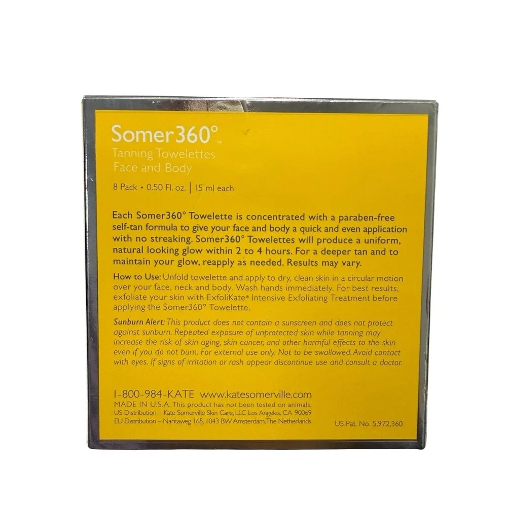3 Kate Somerville Somerville360° Face and Body Self Tanning Towelettes